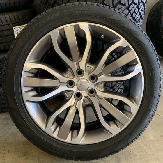 Sett med Range Rover Sport 21" Style 507 felger & 275/45 Pirelli Scorpion Verde All Season dekk