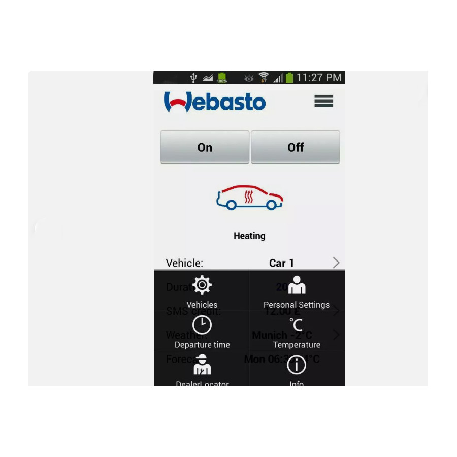 Webasto GSM kontroller og GPS tracker