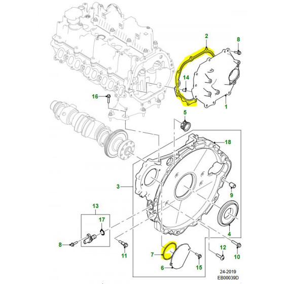 Registerkjedesett 2.0 AJ200 Ingenium - OEM kit 1 Discovery S