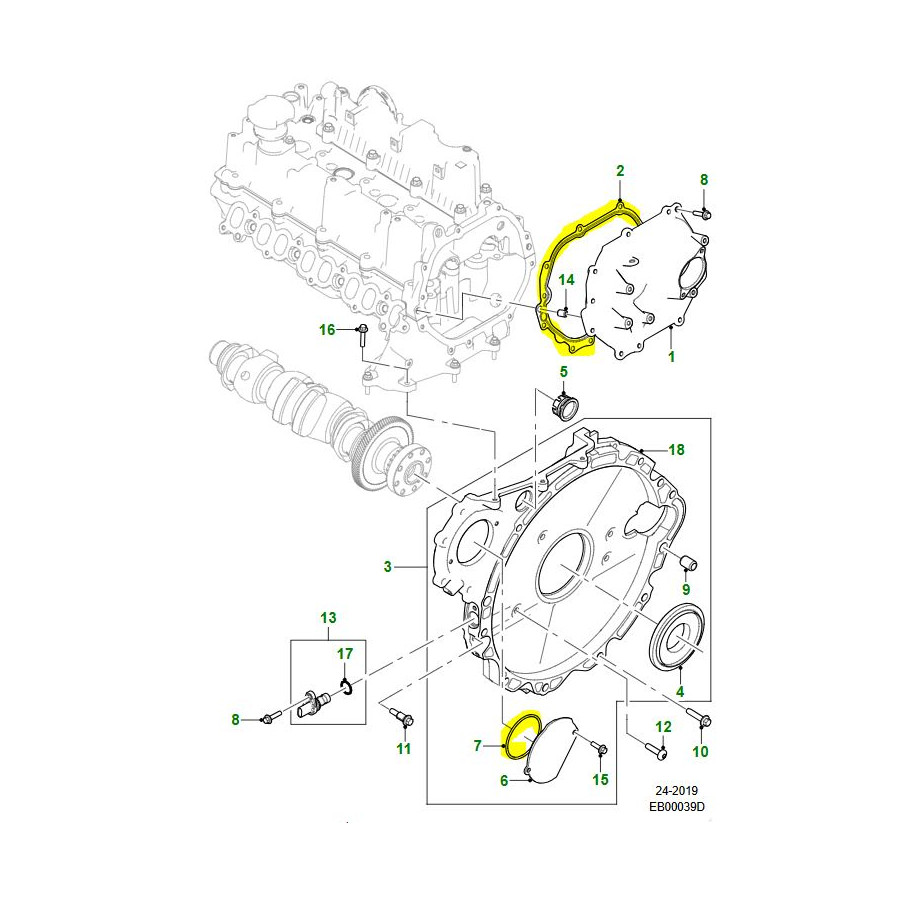 Registerkjedesett 2.0 AJ200 Ingenium - OEM kit 1 Discovery S