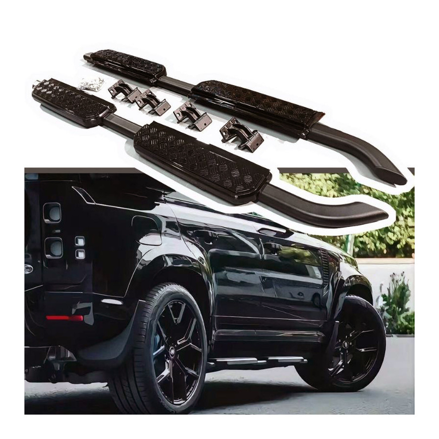 Stigtrinn 110 & 130 sort alu trinn