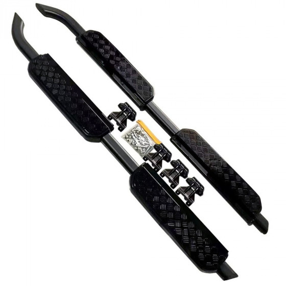 Stigtrinn 110 & 130 sort alu trinn