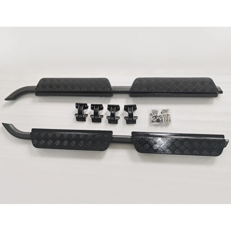 Stigtrinn 110 & 130 sort alu trinn