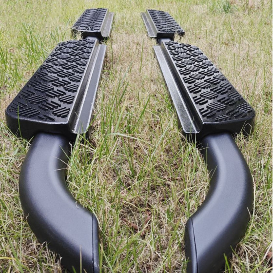 Stigtrinn 110 & 130 sort alu trinn