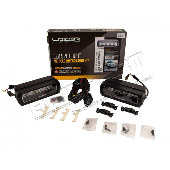 Triple-R 750 LED Spotlights Grill Integrasjons Kit New Defender | LRbutikken