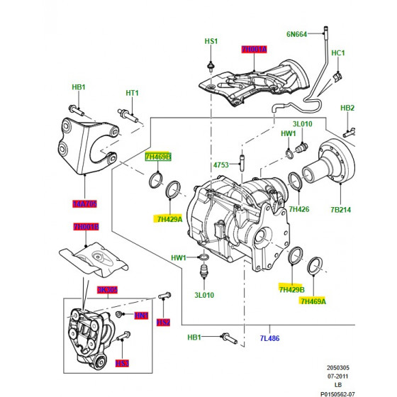 Drivaksel foran H/S Freelander 2